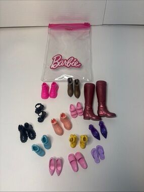 Barbie Shoes & Boots Lot 13 Pairs Mattel Doll